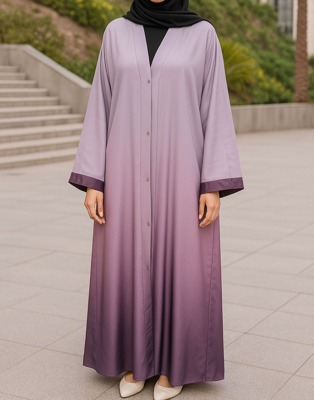 Tie & dye abaya