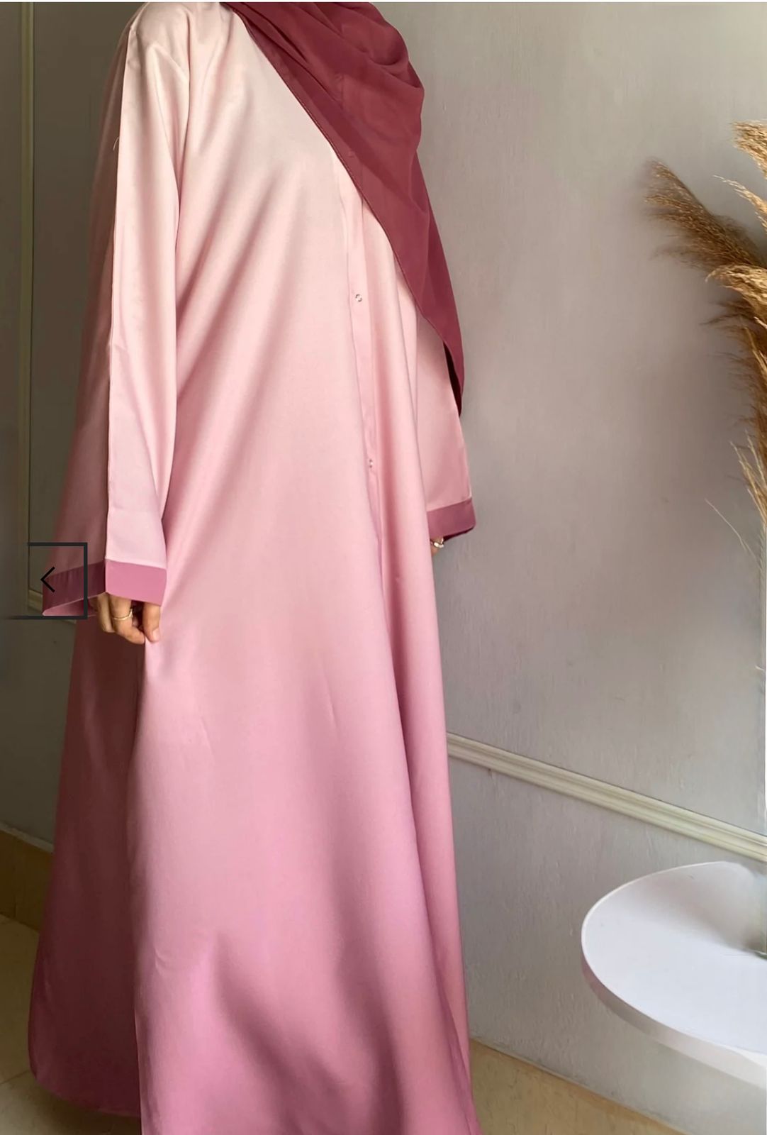 Ombre Serenity Abaya - Blush
