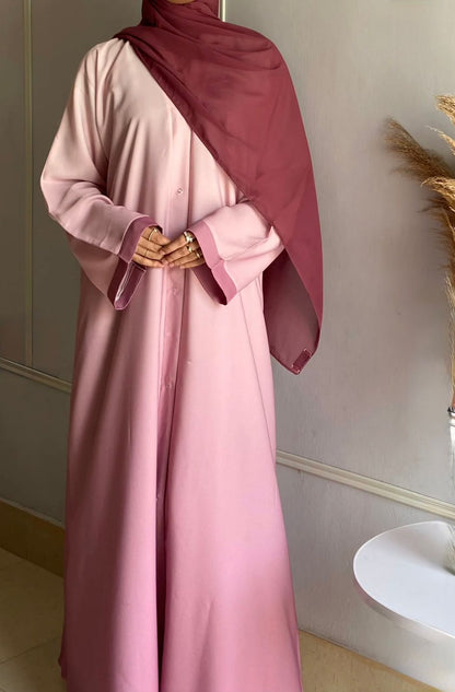 Ombre Serenity Abaya - Blush