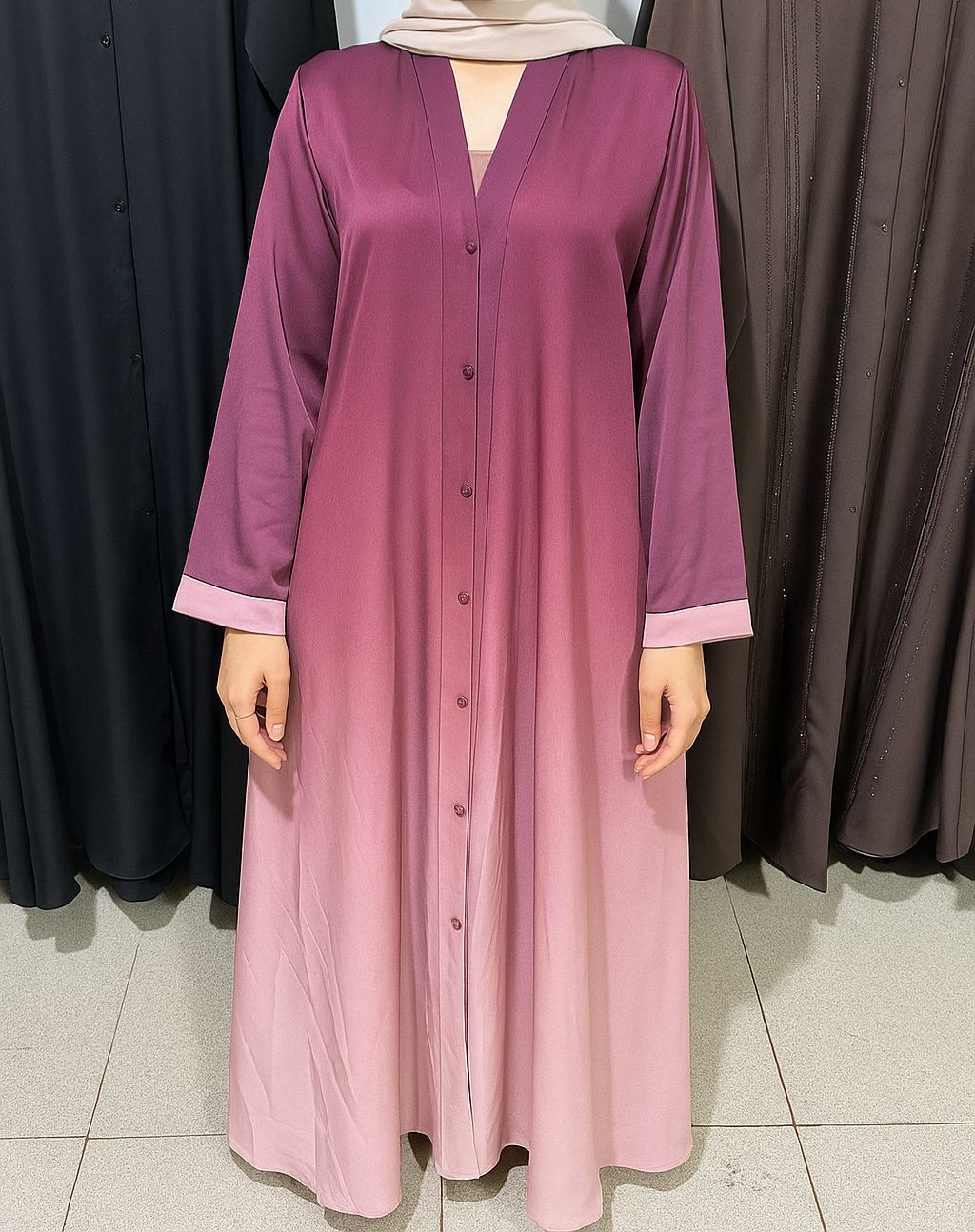 Tie & dye abaya