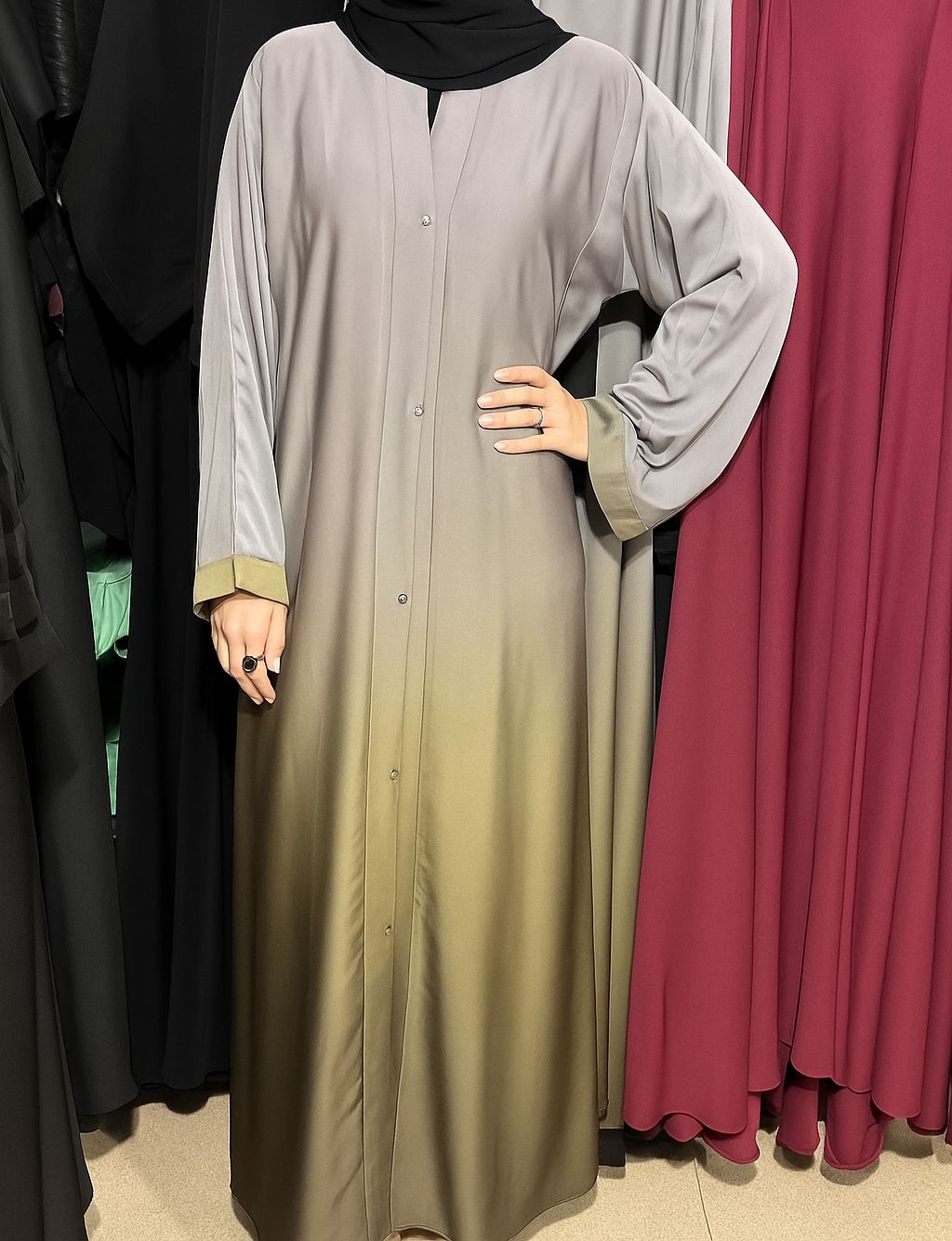 Tie & dye abaya