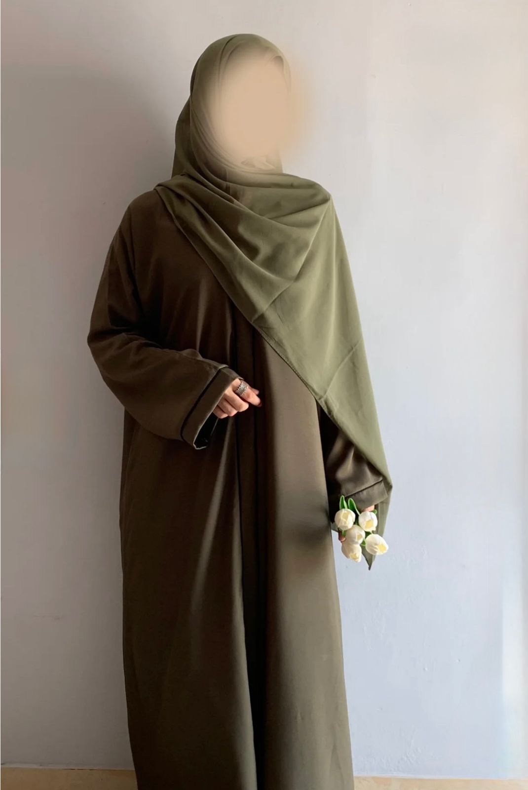 Everyday Front Open Abaya - Dusk