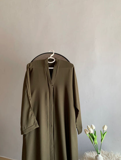 Everyday Front Open Abaya - Dusk