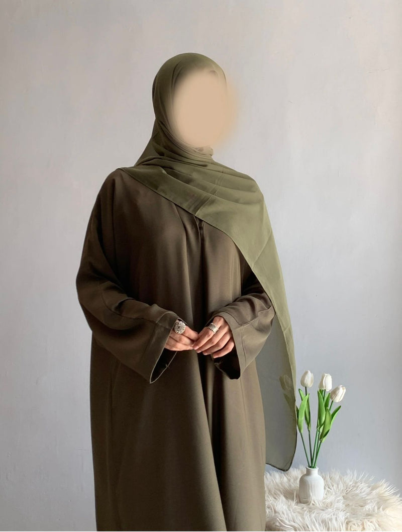 Everyday Front Open Abaya - Dusk