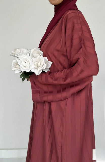 ZYRA - Nidha Luxe Abaya Pink