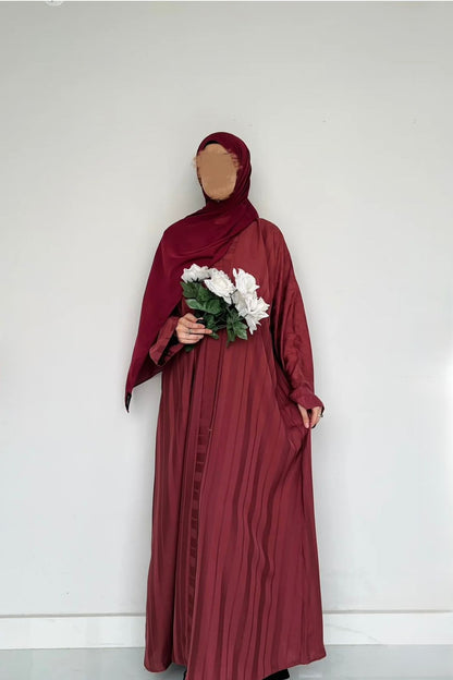 ZYRA - Nidha Luxe Abaya Pink