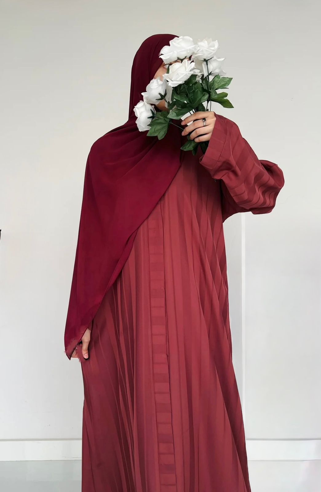 ZYRA - Nidha Luxe Abaya Pink