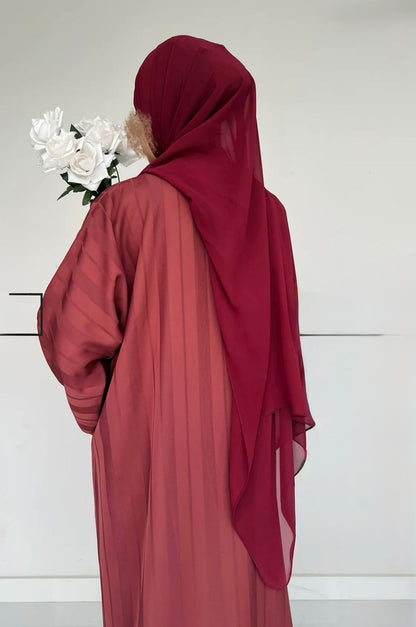 ZYRA - Nidha Luxe Abaya Pink