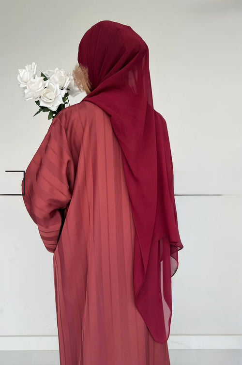 ZYRA - Nidha Luxe Abaya Pink