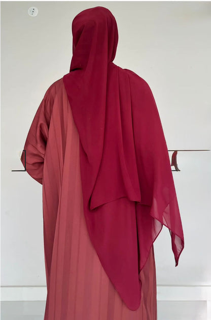 ZYRA - Nidha Luxe Abaya Pink