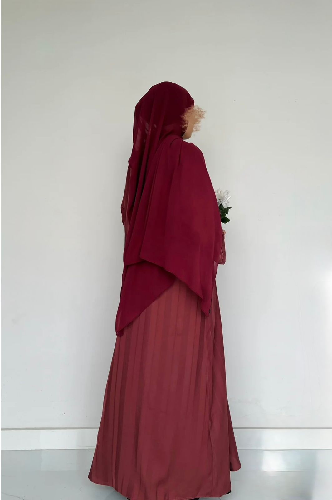 ZYRA - Nidha Luxe Abaya Pink