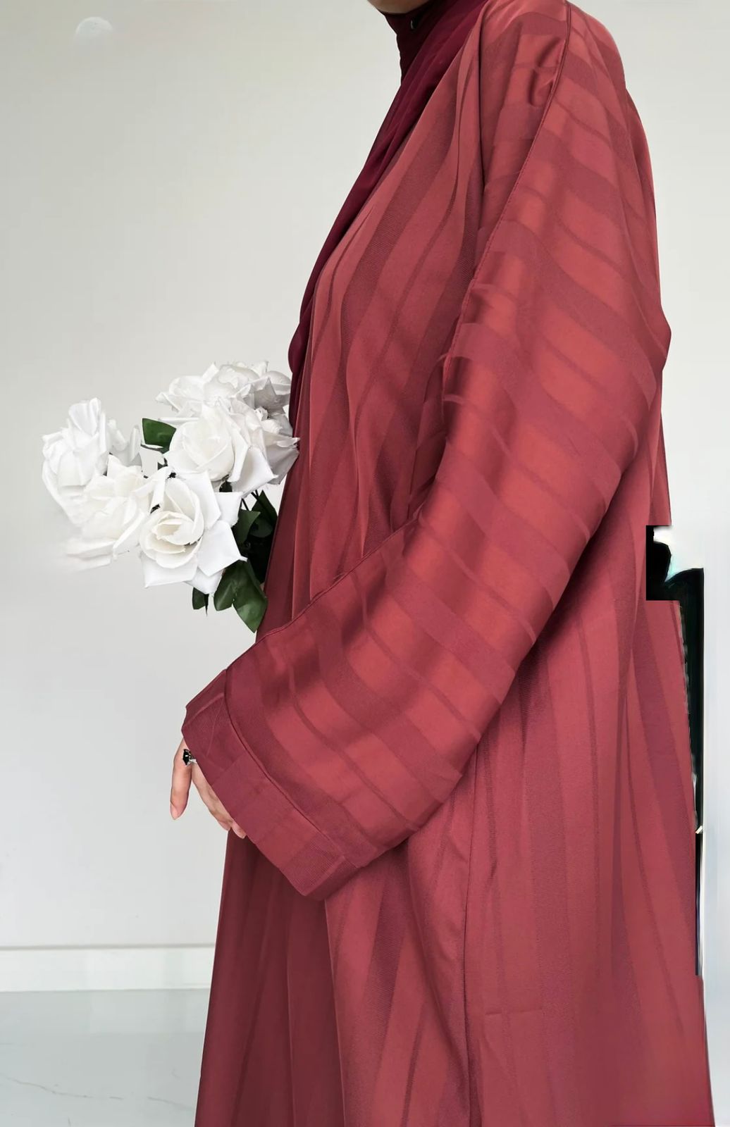 ZYRA - Nidha Luxe Abaya Pink