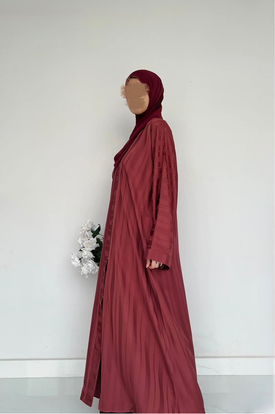 ZYRA - Nidha Luxe Abaya Pink
