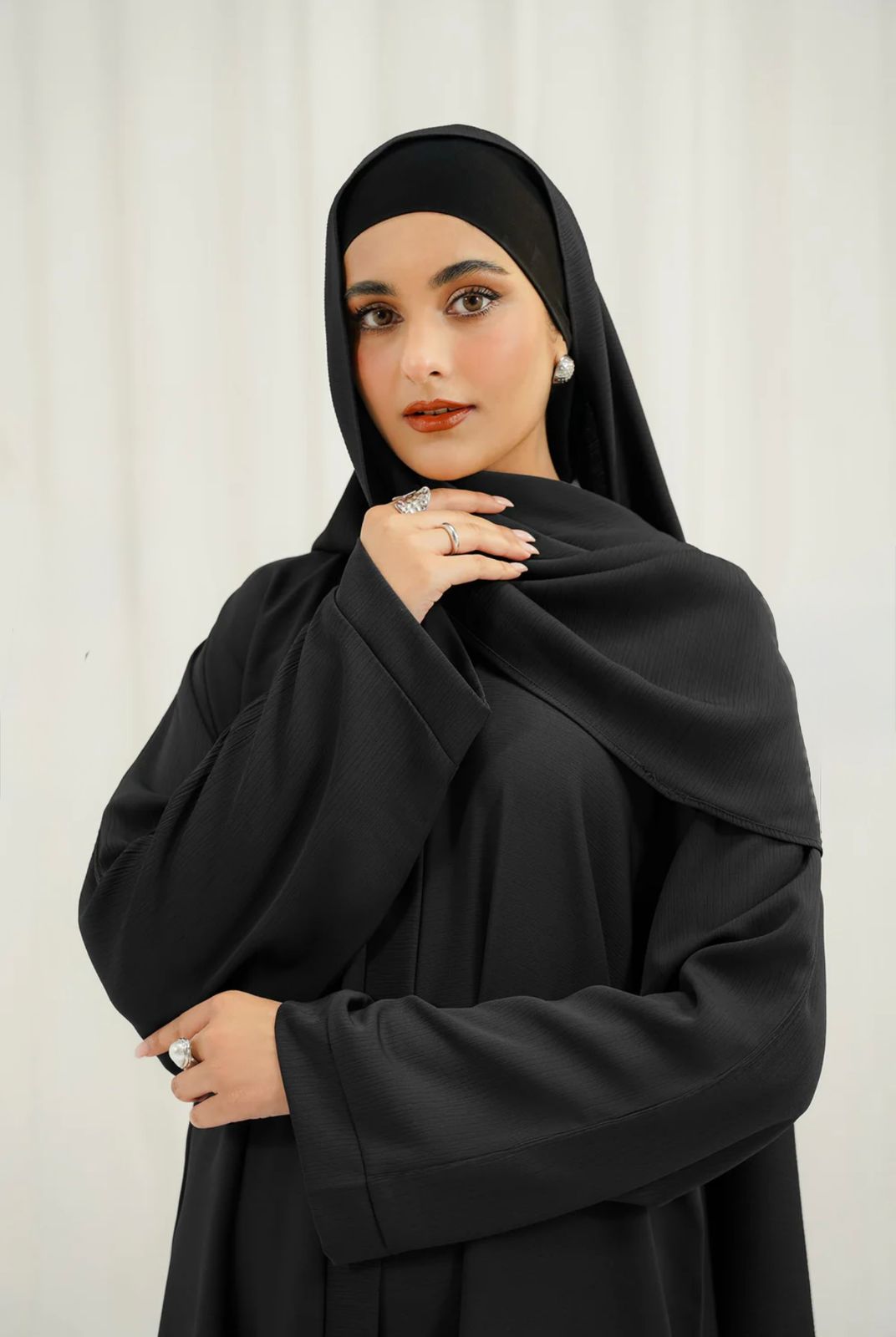 Kaftan abaya plan black