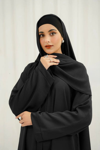 Kaftan abaya plan black