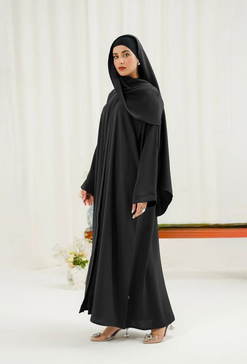 Kaftan abaya plan black