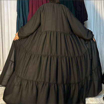 3 layer turkish abaya separate inner