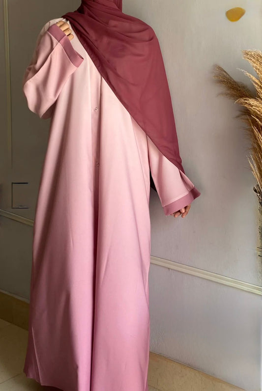 Ombre Serenity Abaya - Blush