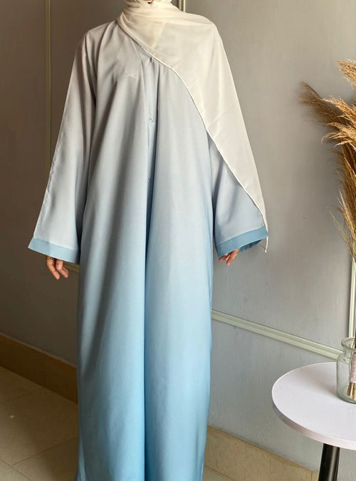 Ombre Serenity Abaya - Sky