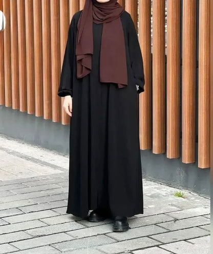 Premium Front Zipper Abaya With Free Naqab