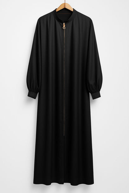 Premium Front Zipper Abaya With Free Naqab